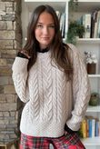 Murray Cable Knit Jumper Oat